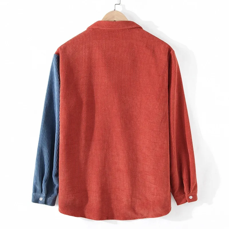 Splice Corduroy Button-Up