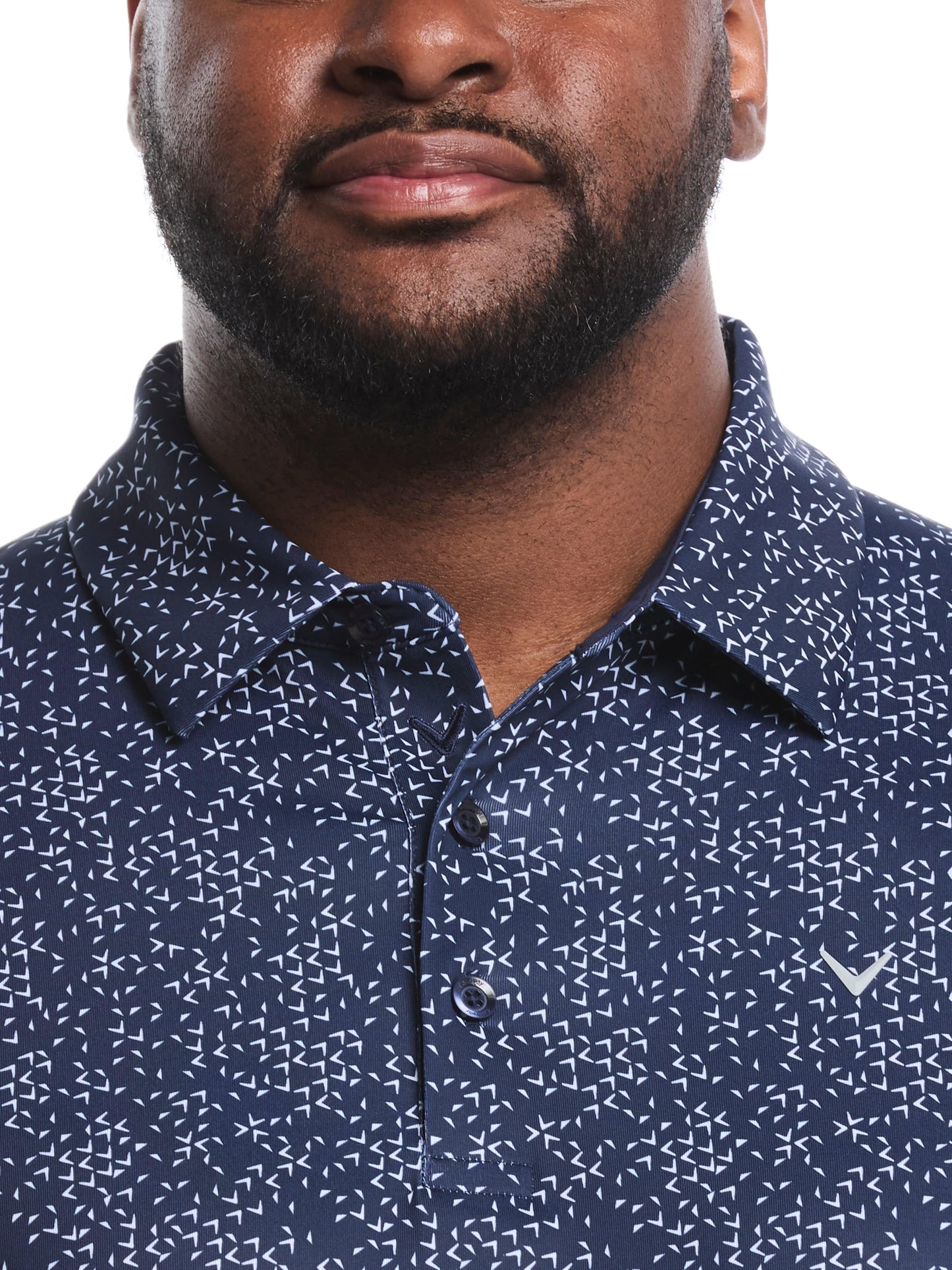 Callaway Big & Tall Chevron Print Golf Polo