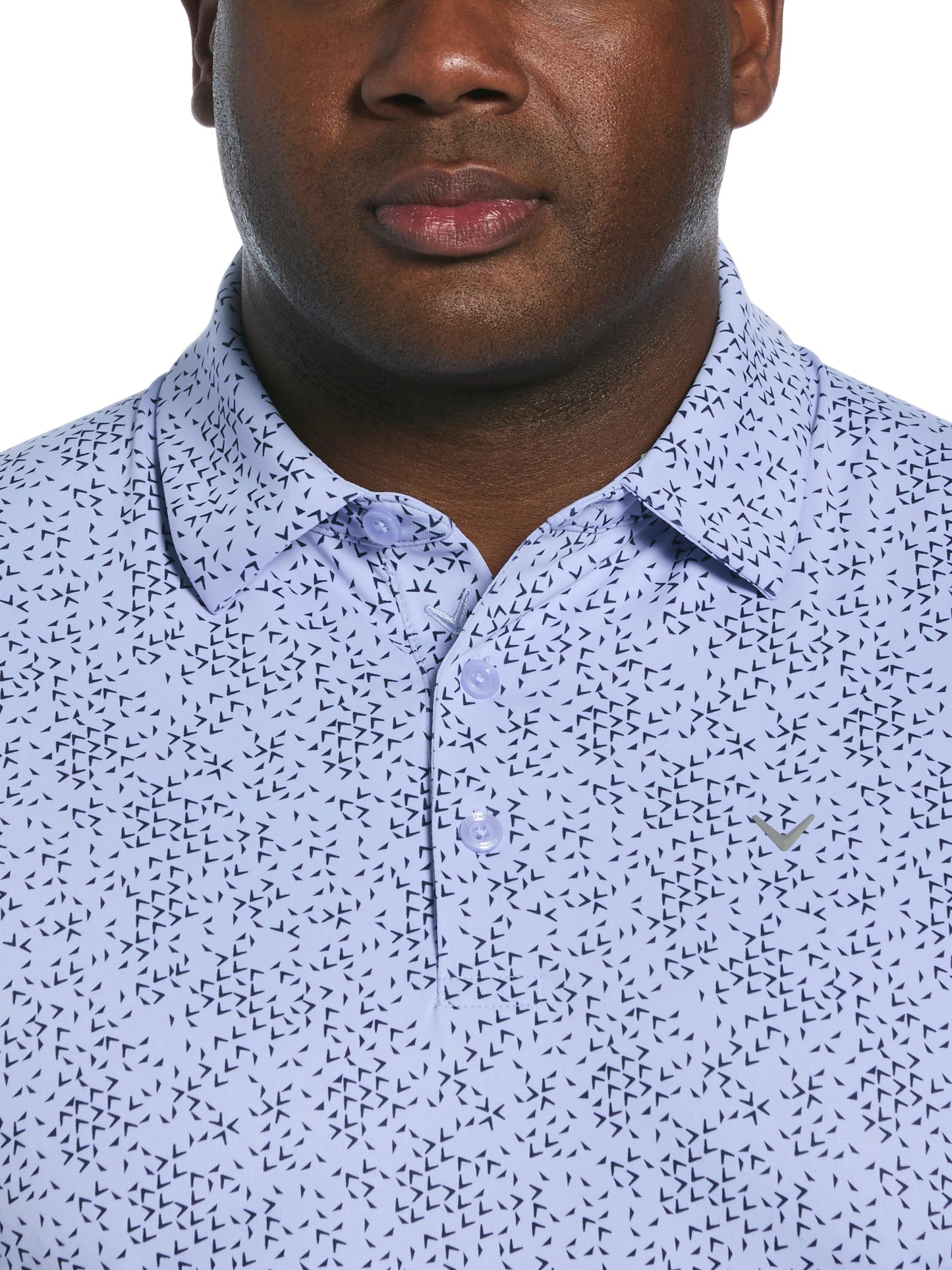 Callaway Big & Tall Chevron Print Golf Polo