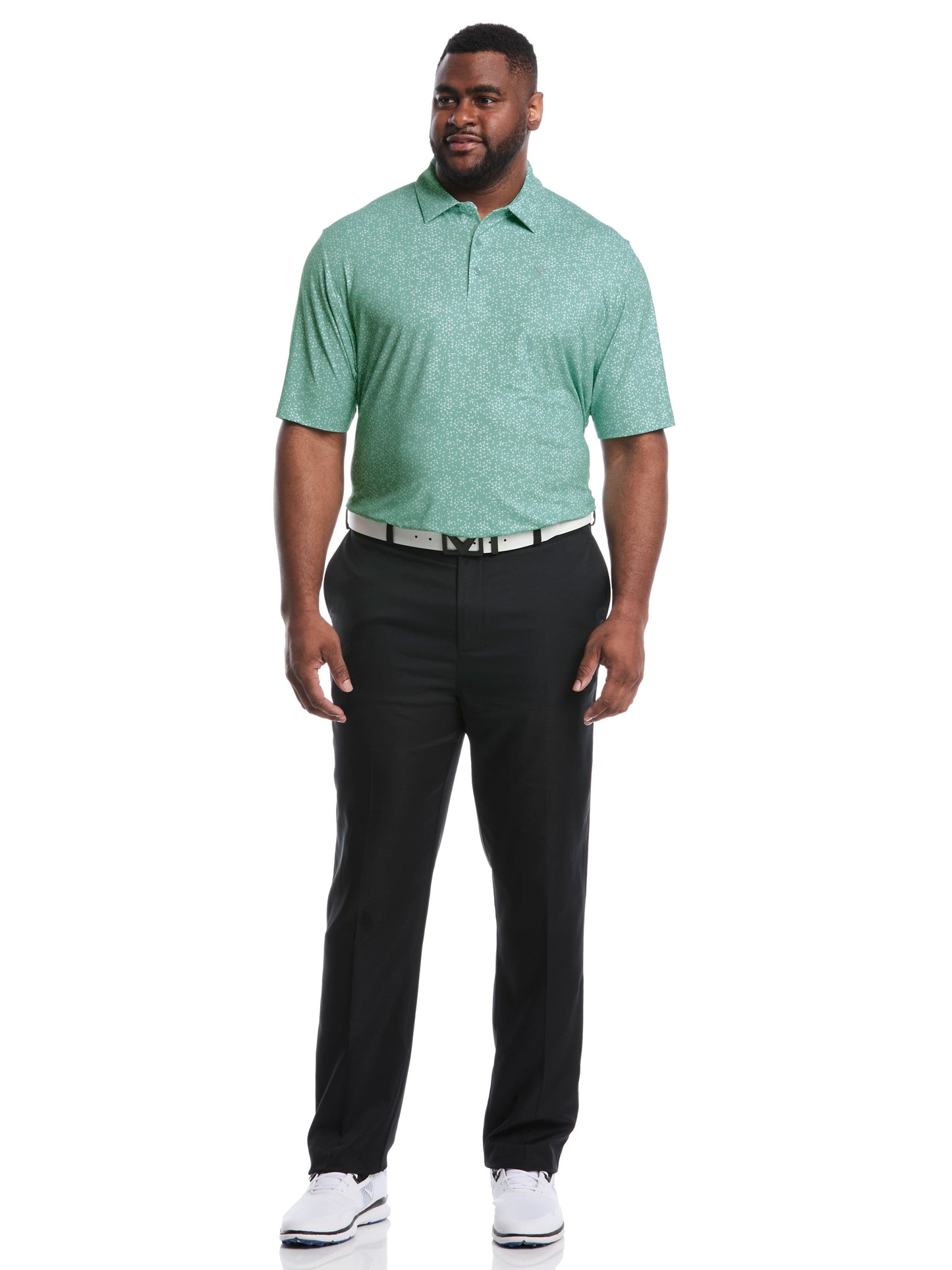 Callaway Big & Tall Chevron Print Golf Polo