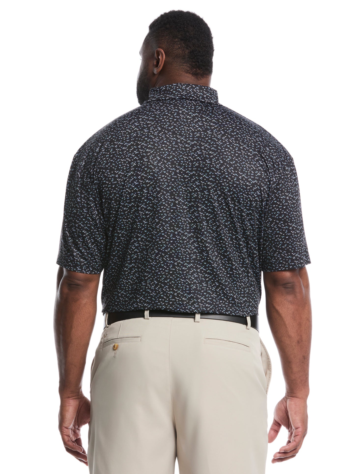 Callaway Big & Tall Confetti Chevron All Over Polo
