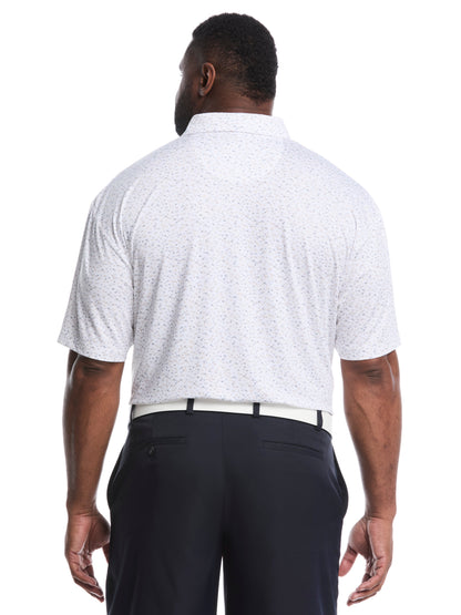 Callaway Big & Tall Confetti Chevron All Over Polo