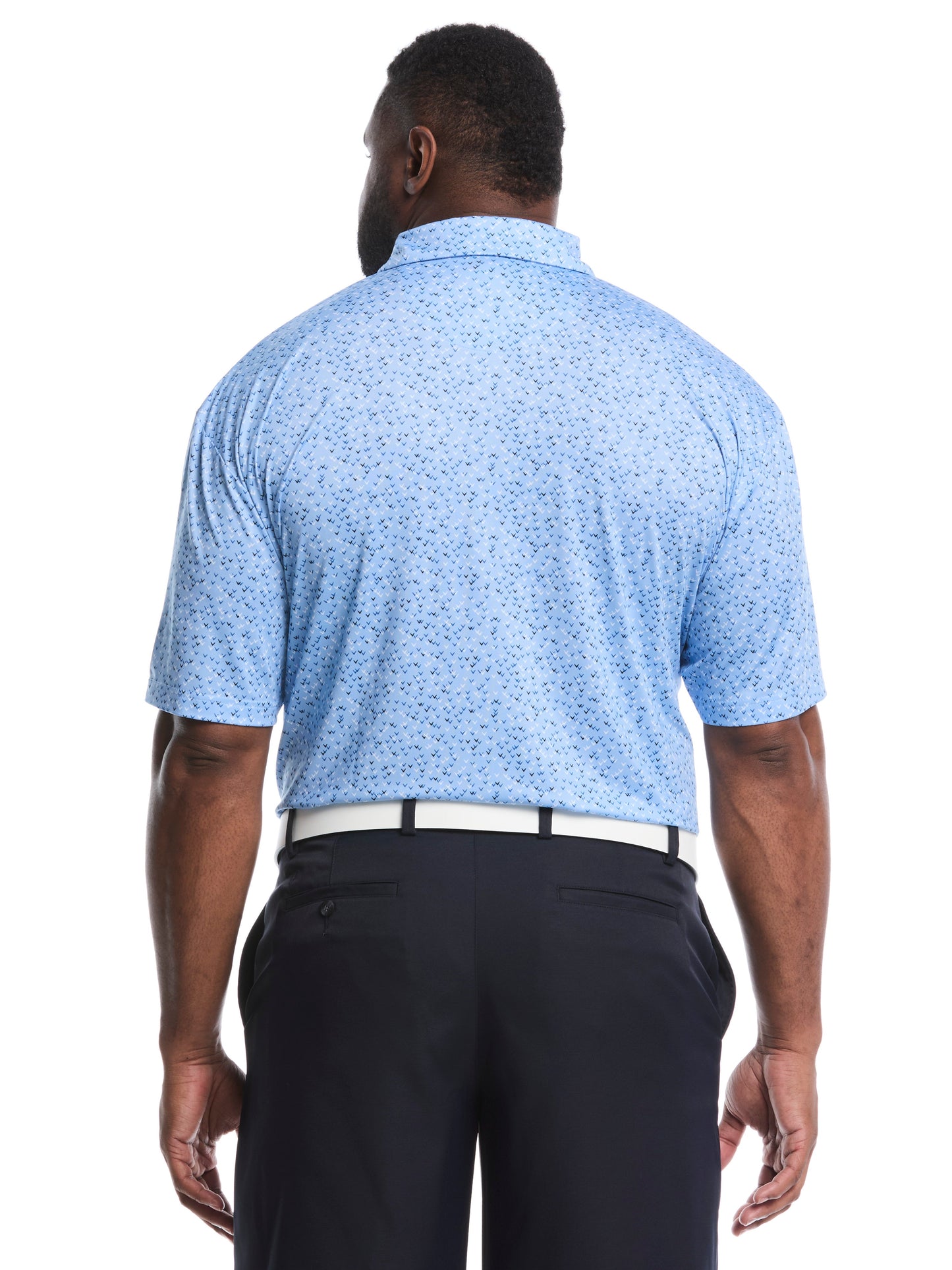 Callaway Big & Tall Confetti Chevron All Over Polo