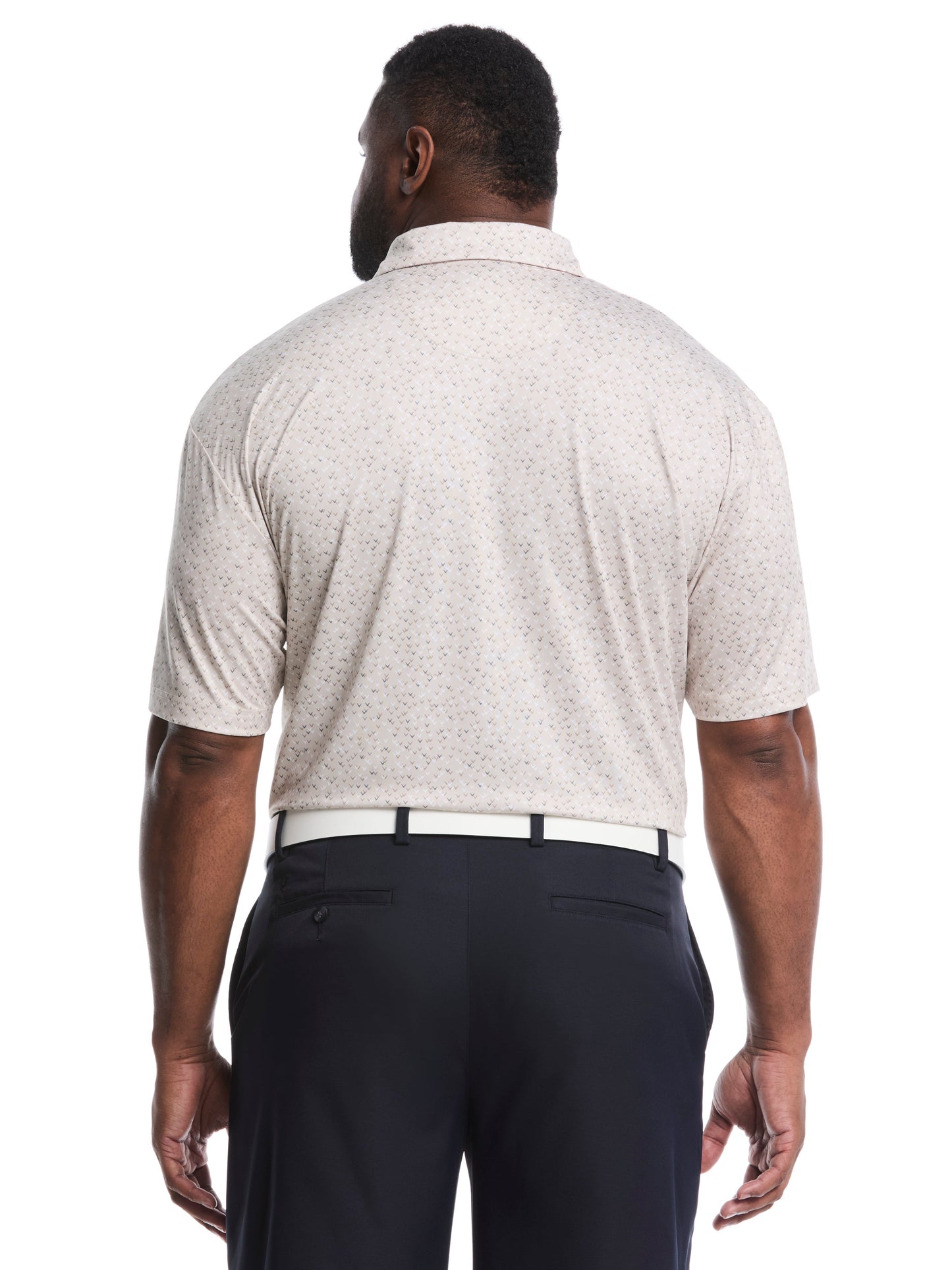 Callaway Big & Tall Confetti Chevron All Over Polo