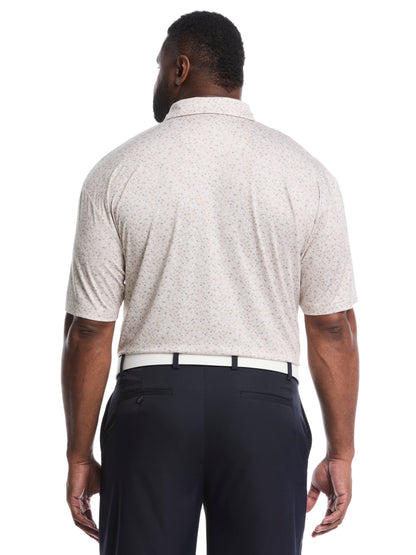 Callaway Big & Tall Confetti Chevron All Over Polo