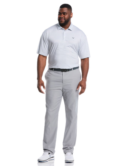 Callaway Big & Tall Heather Geo Print Golf Polo