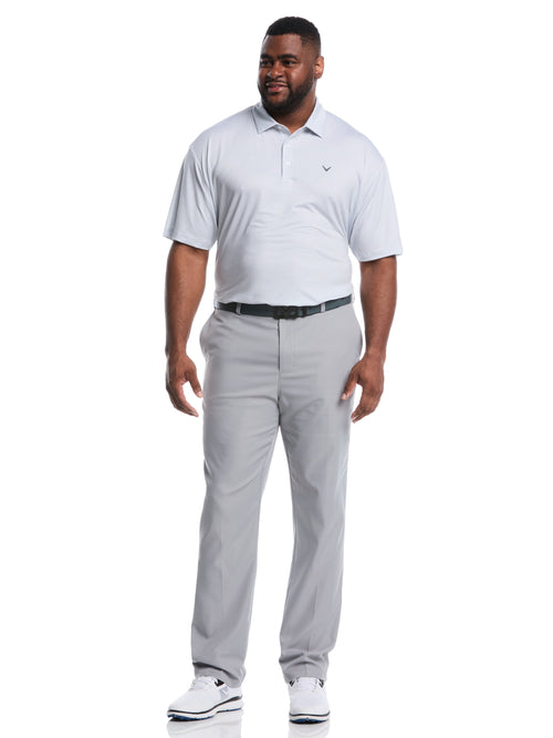 Callaway Big & Tall Heather Geo Print Golf Polo