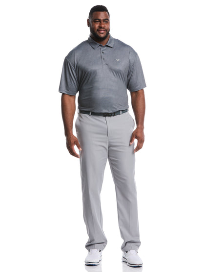 Callaway Big & Tall Heather Geo Print Golf Polo