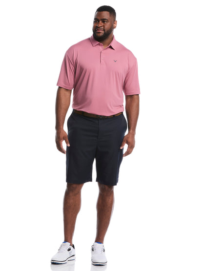 Callaway Big & Tall Micro Hex Solid Golf Polo