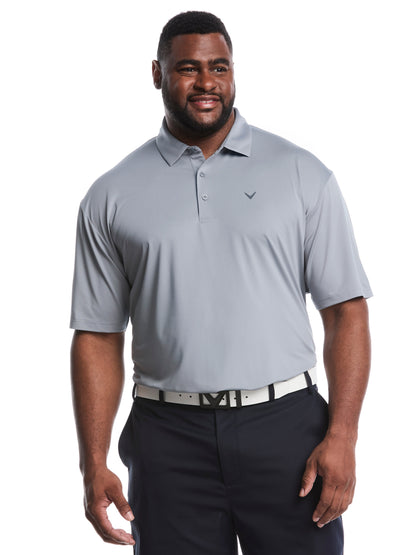 Big & Tall Micro Hex Solid Golf Polo-Polos-Callaway