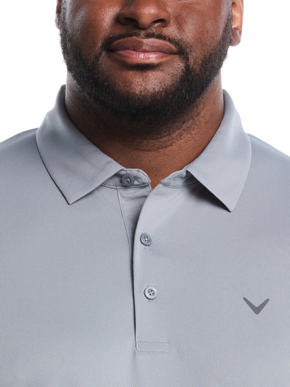 Callaway Big & Tall Micro Hex Solid Golf Polo
