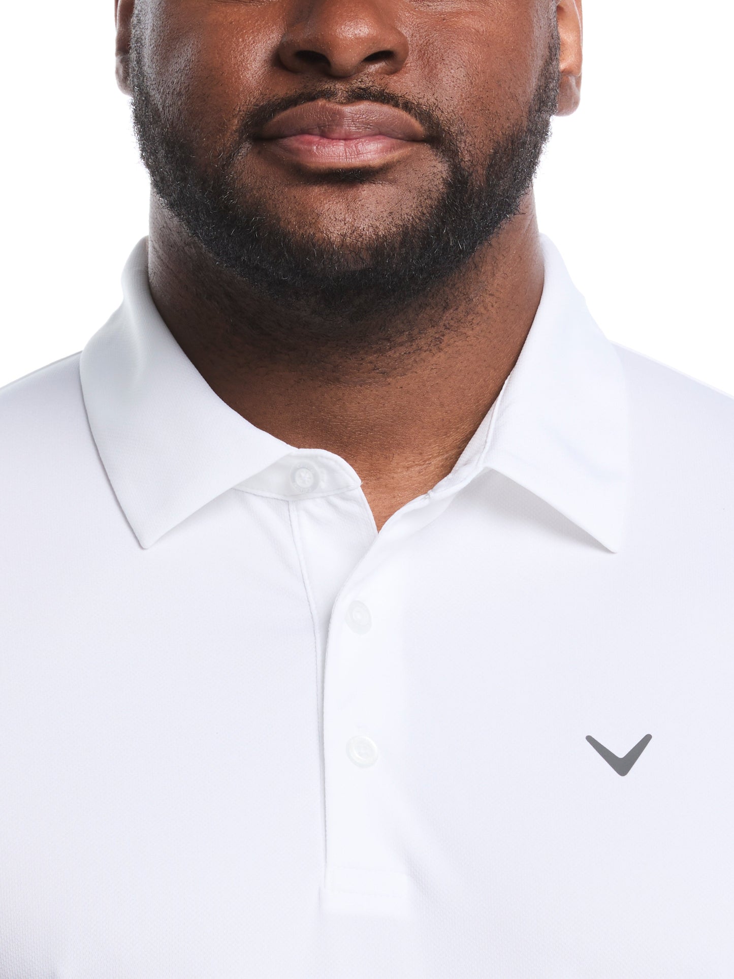 Callaway Big & Tall Micro Hex Solid Golf Polo