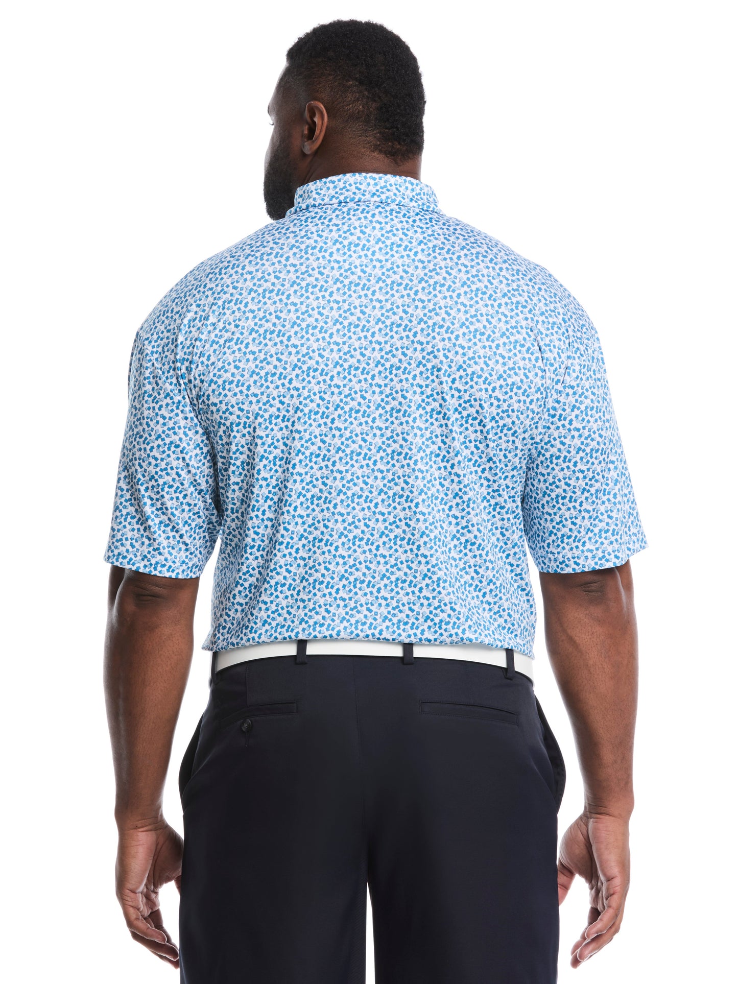 Callaway Big & Tall Polaroid Confetti Print Polo