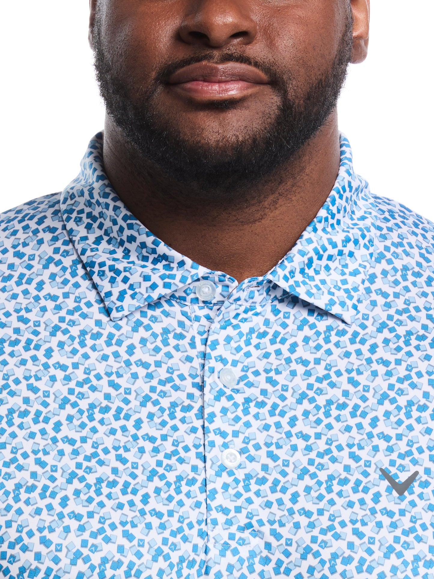 Callaway Big & Tall Polaroid Confetti Print Polo