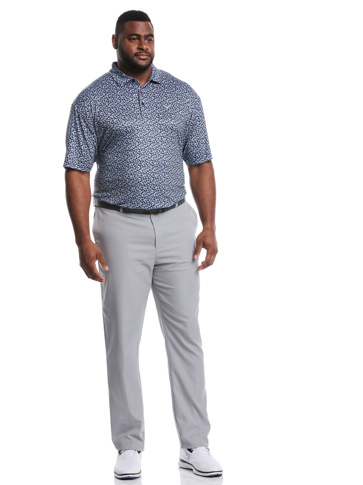 Callaway Big & Tall Polaroid Confetti Print Polo