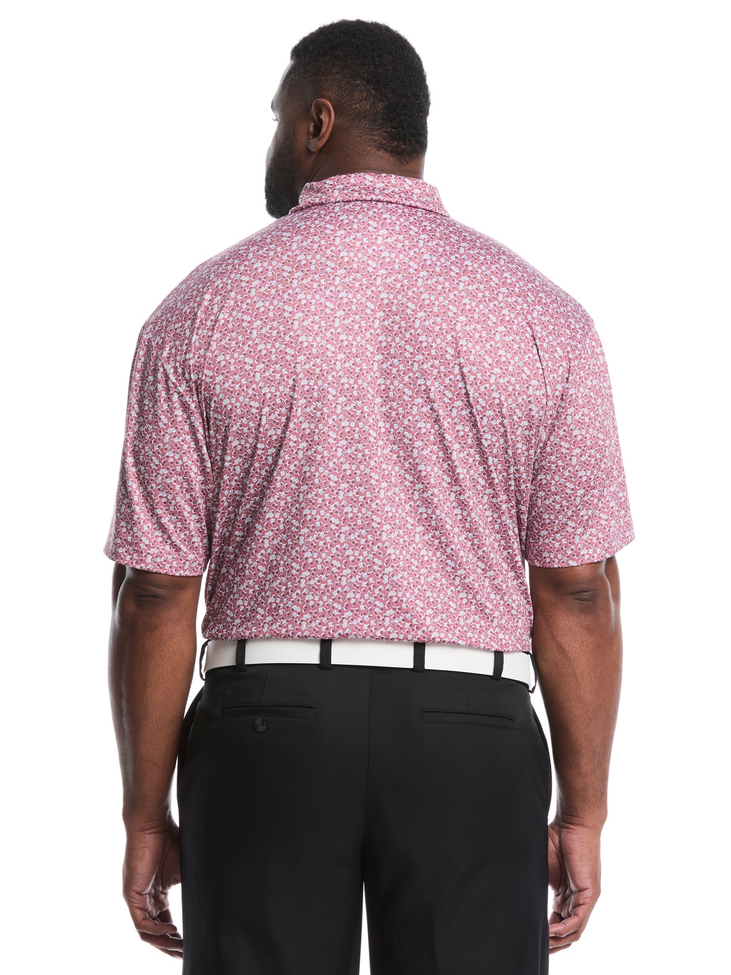 Callaway Big & Tall Polaroid Confetti Print Polo