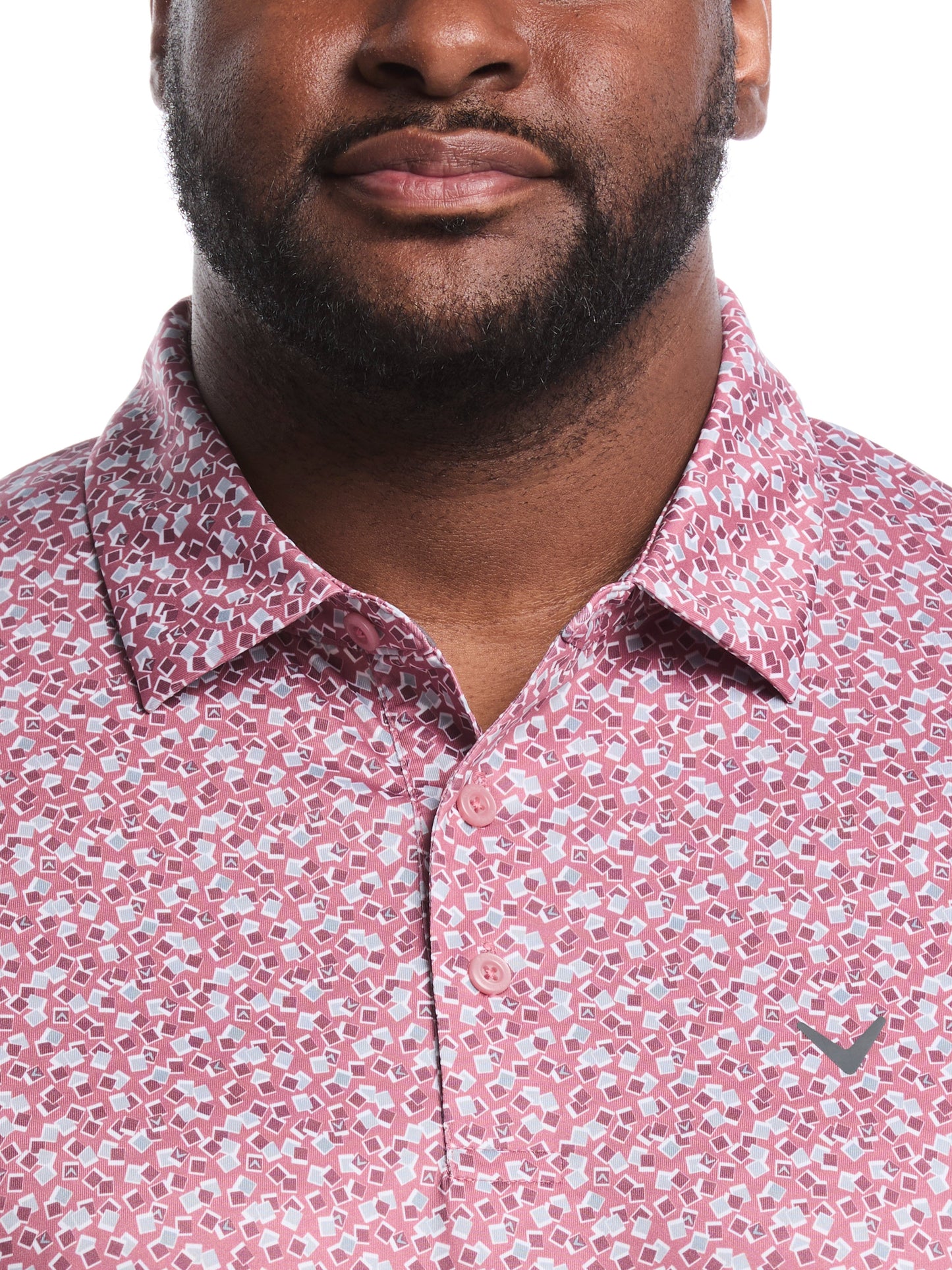 Callaway Big & Tall Polaroid Confetti Print Polo