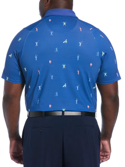 Callaway Big & Tall Time Lapse Print Polo