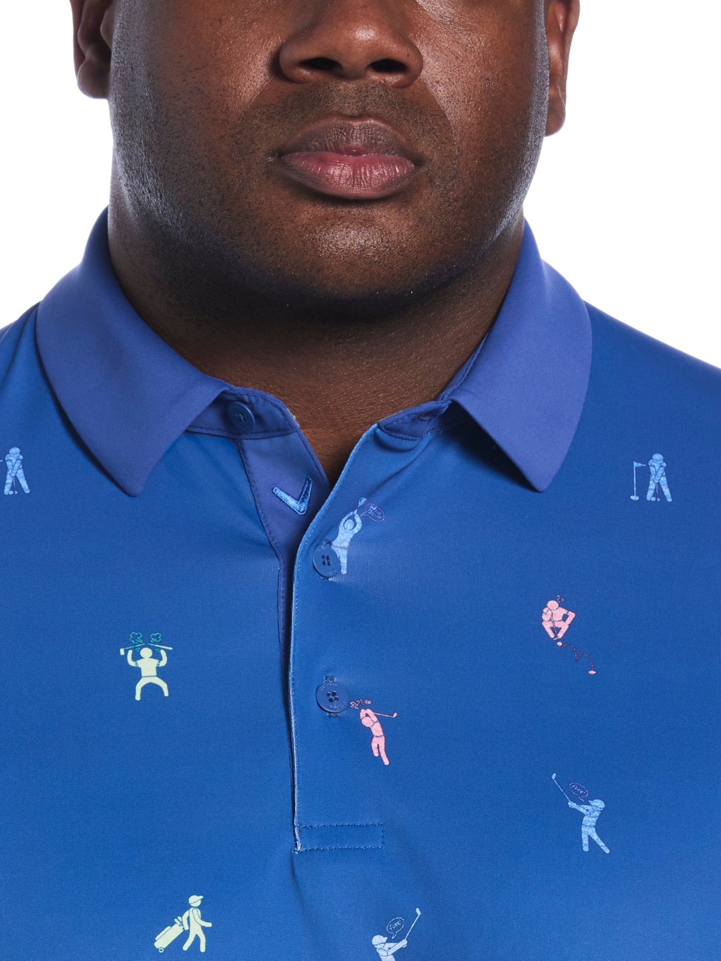 Callaway Big & Tall Time Lapse Print Polo
