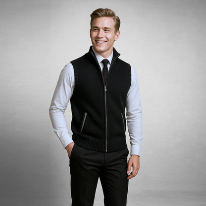 HARRISON FULL-ZIP SWEATER VEST