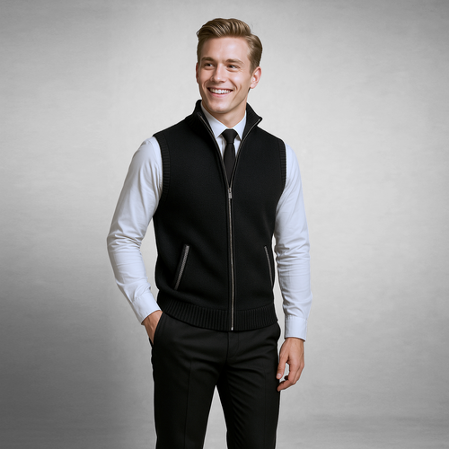 HARRISON FULL-ZIP SWEATER VEST