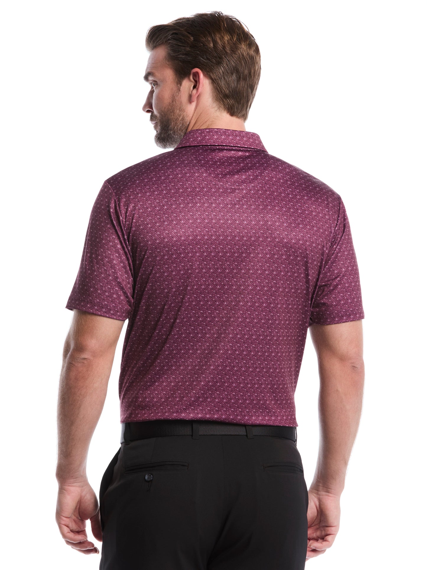 Callaway Mens Chevron Print Golf Polo Shirt