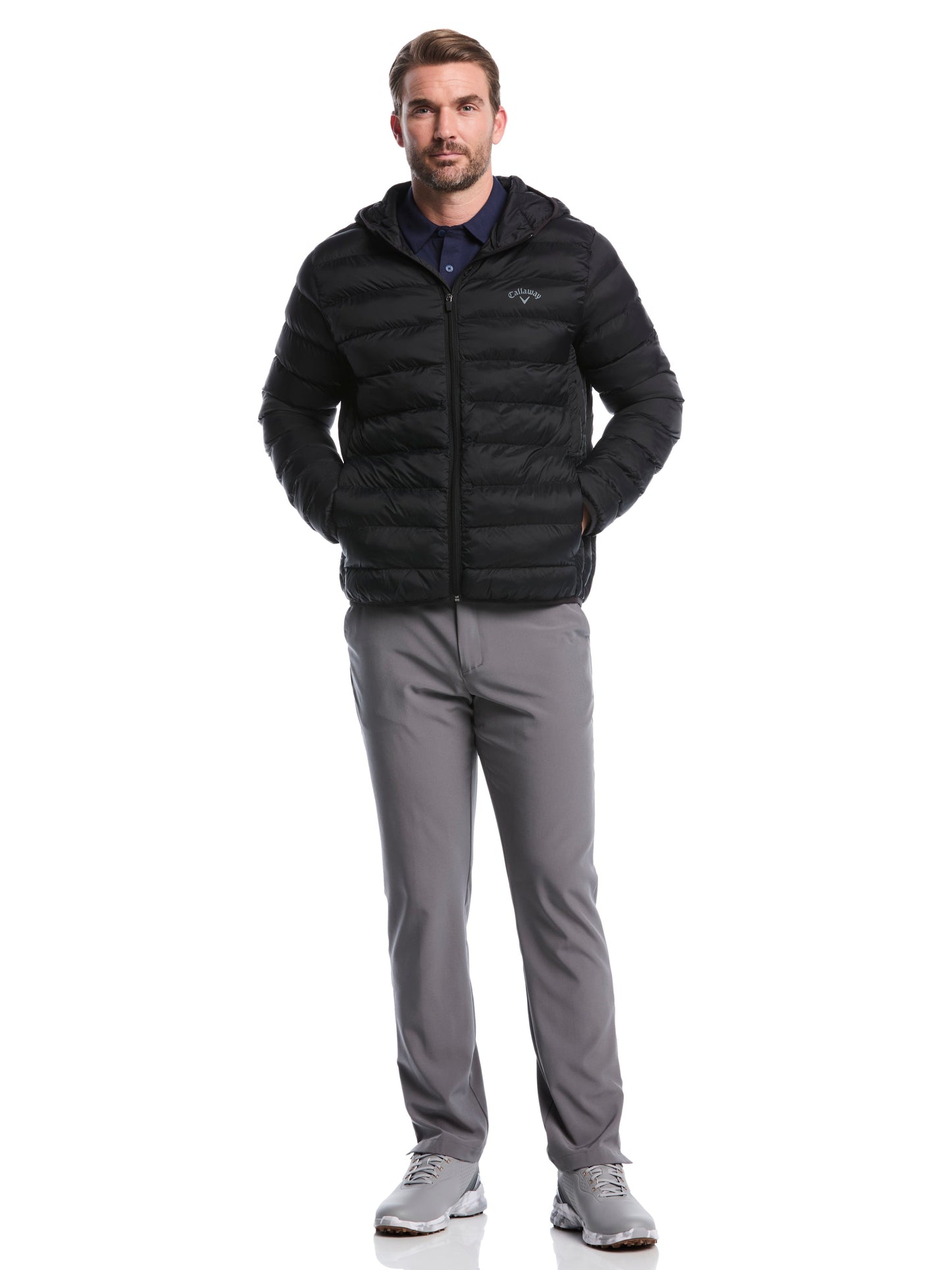 Callaway Mens Faux Down Puffer Jacket