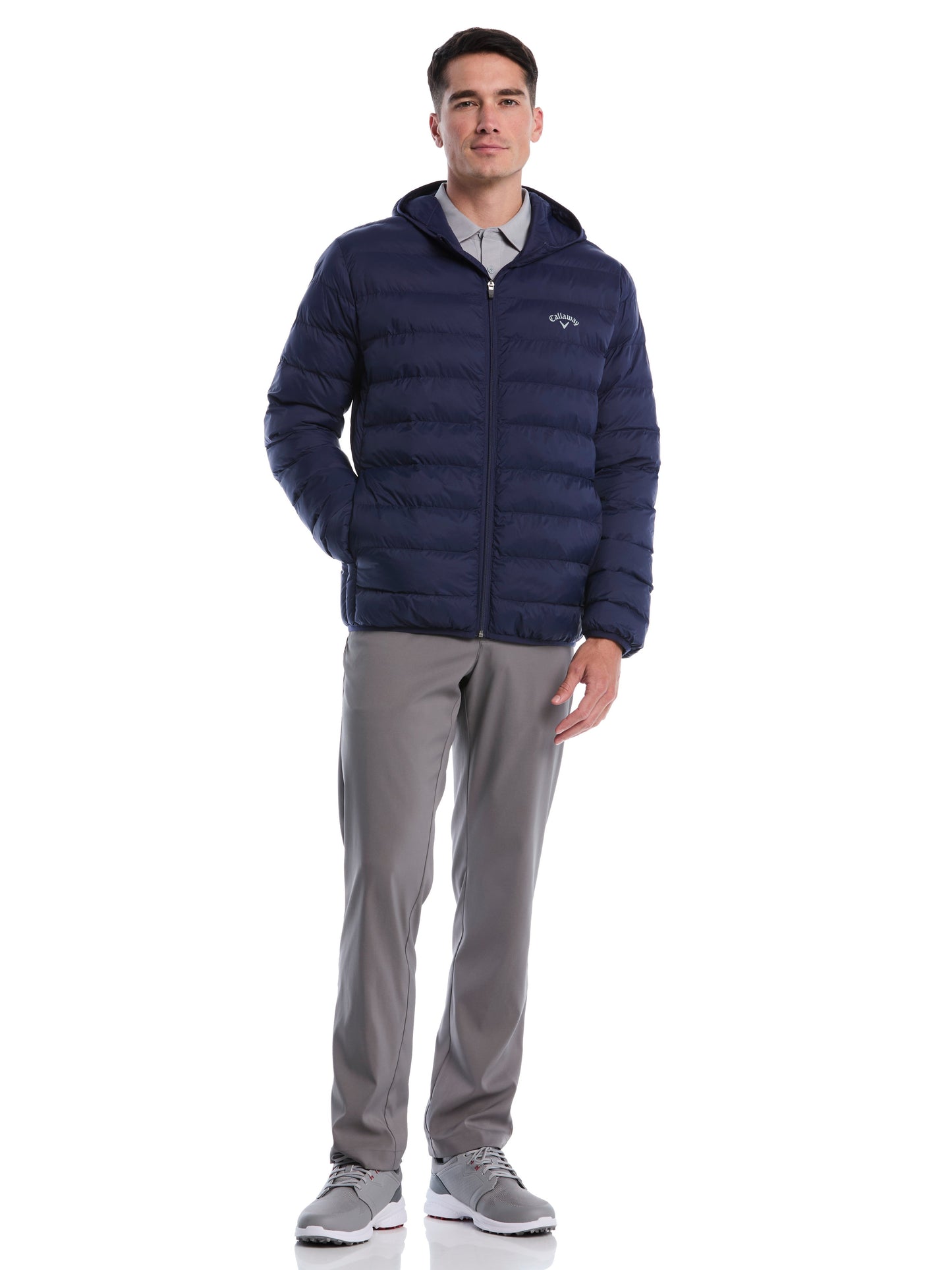 Callaway Mens Faux Down Puffer Jacket