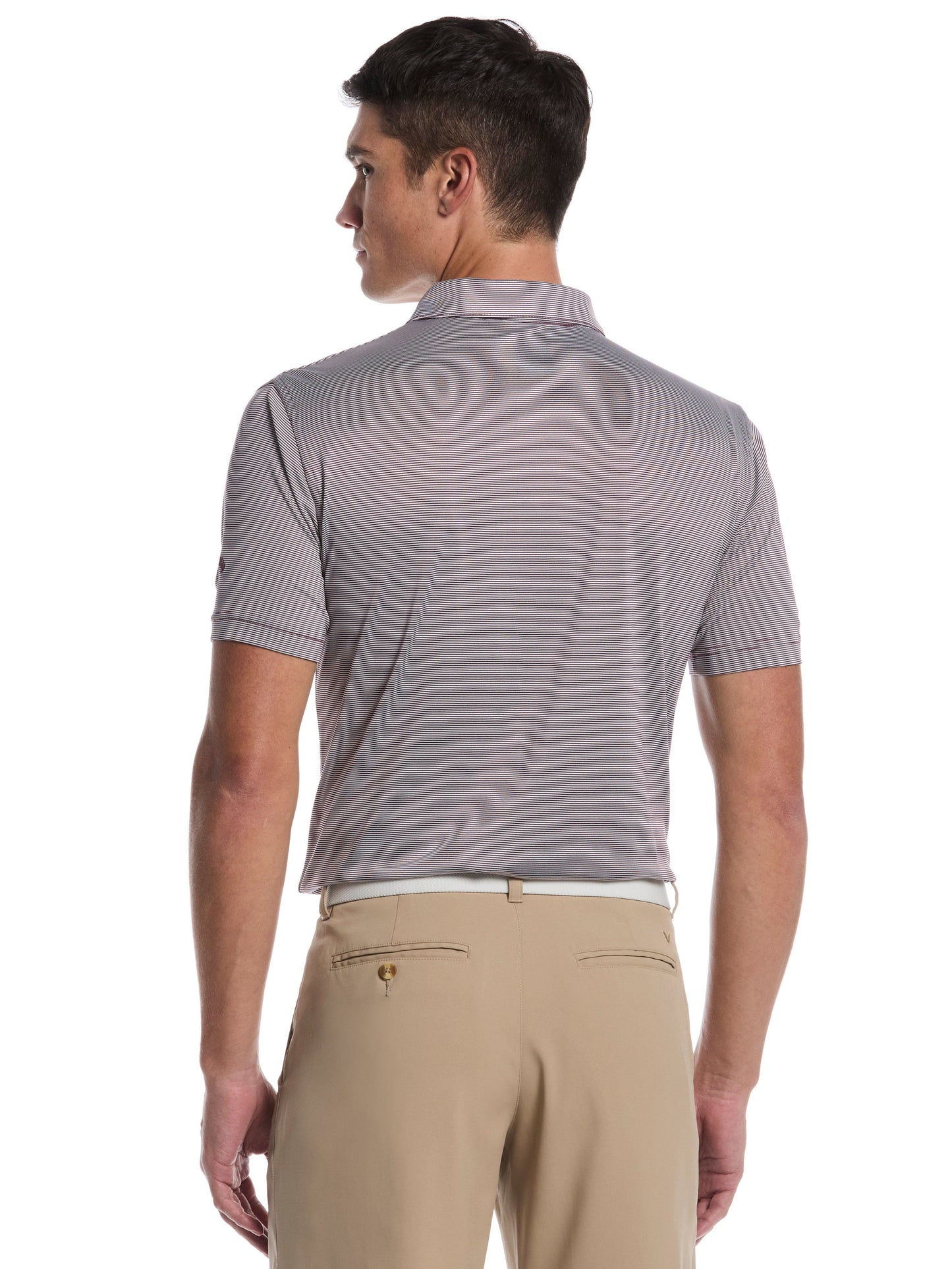 Callaway Mens Fine Line Stripe Golf Polo Shirt