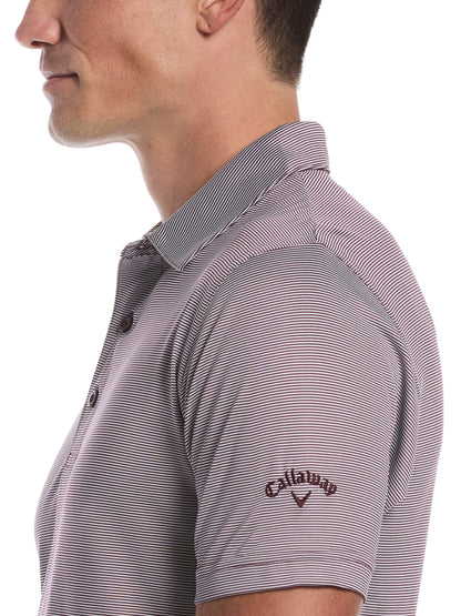 Callaway Mens Fine Line Stripe Golf Polo Shirt
