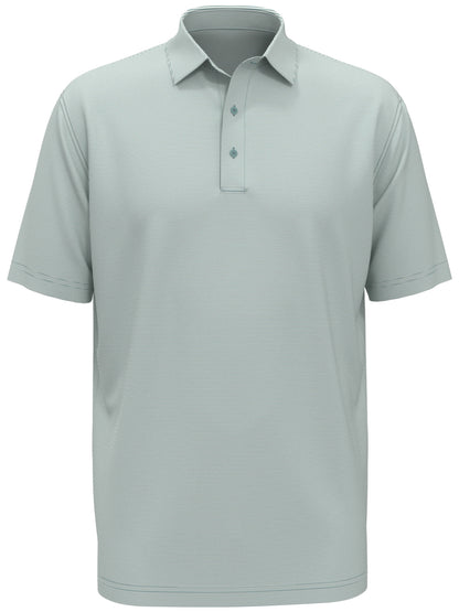 Fine Line Stripe Golf Polo Shirt (Chambray) 