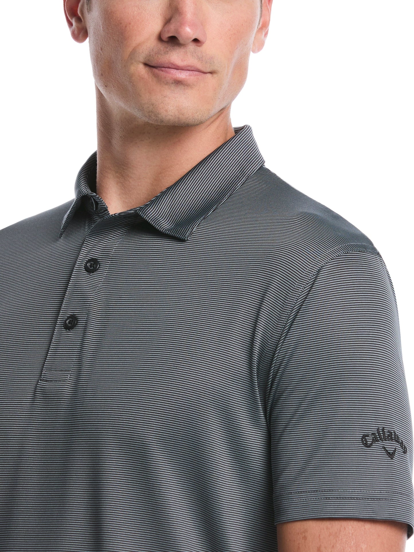 Callaway Mens Fine Line Stripe Golf Polo Shirt