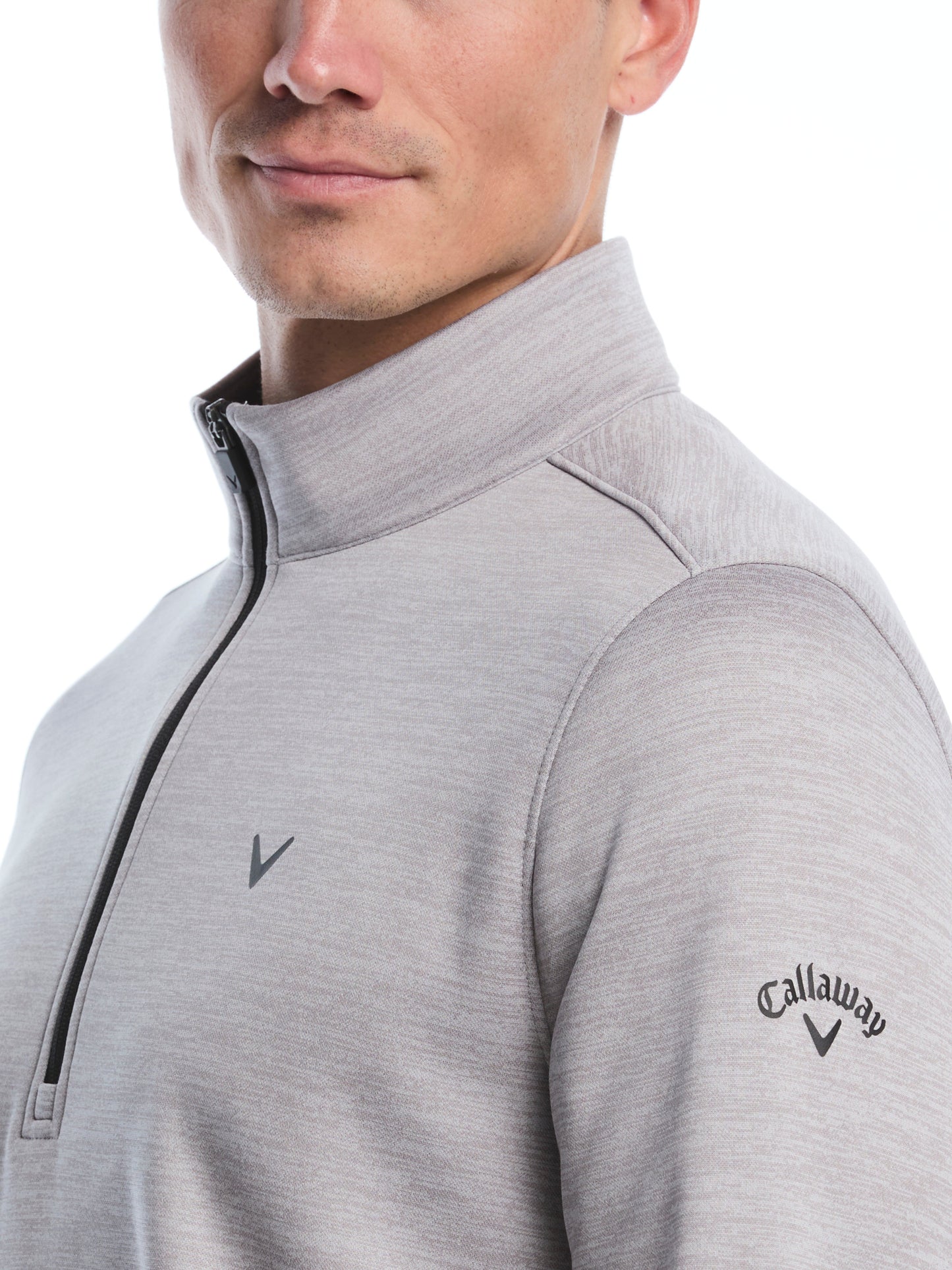 Callaway Mens Fleece Quarter Zip Golf Base Layer