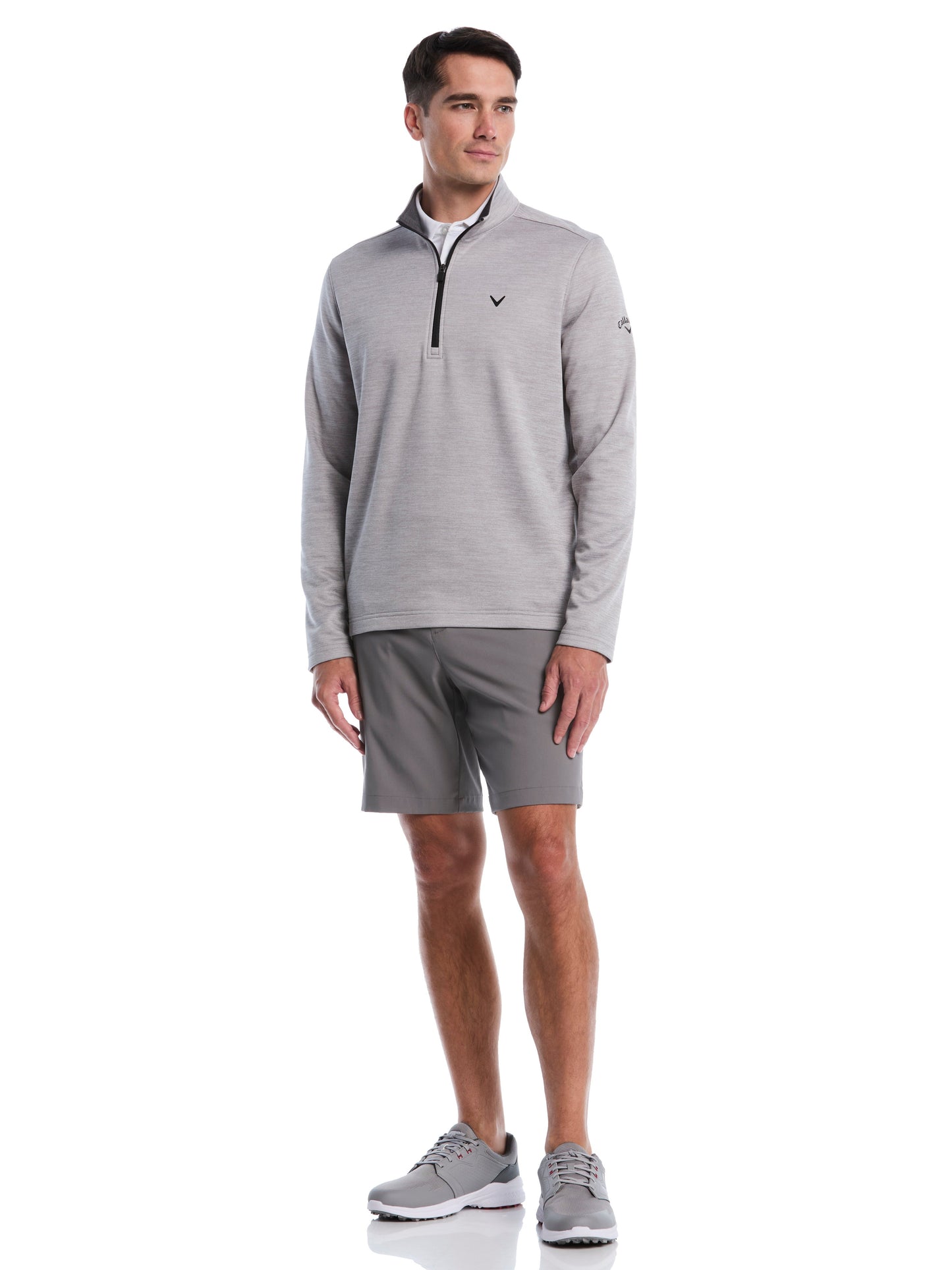 Callaway Mens Fleece Quarter Zip Golf Base Layer