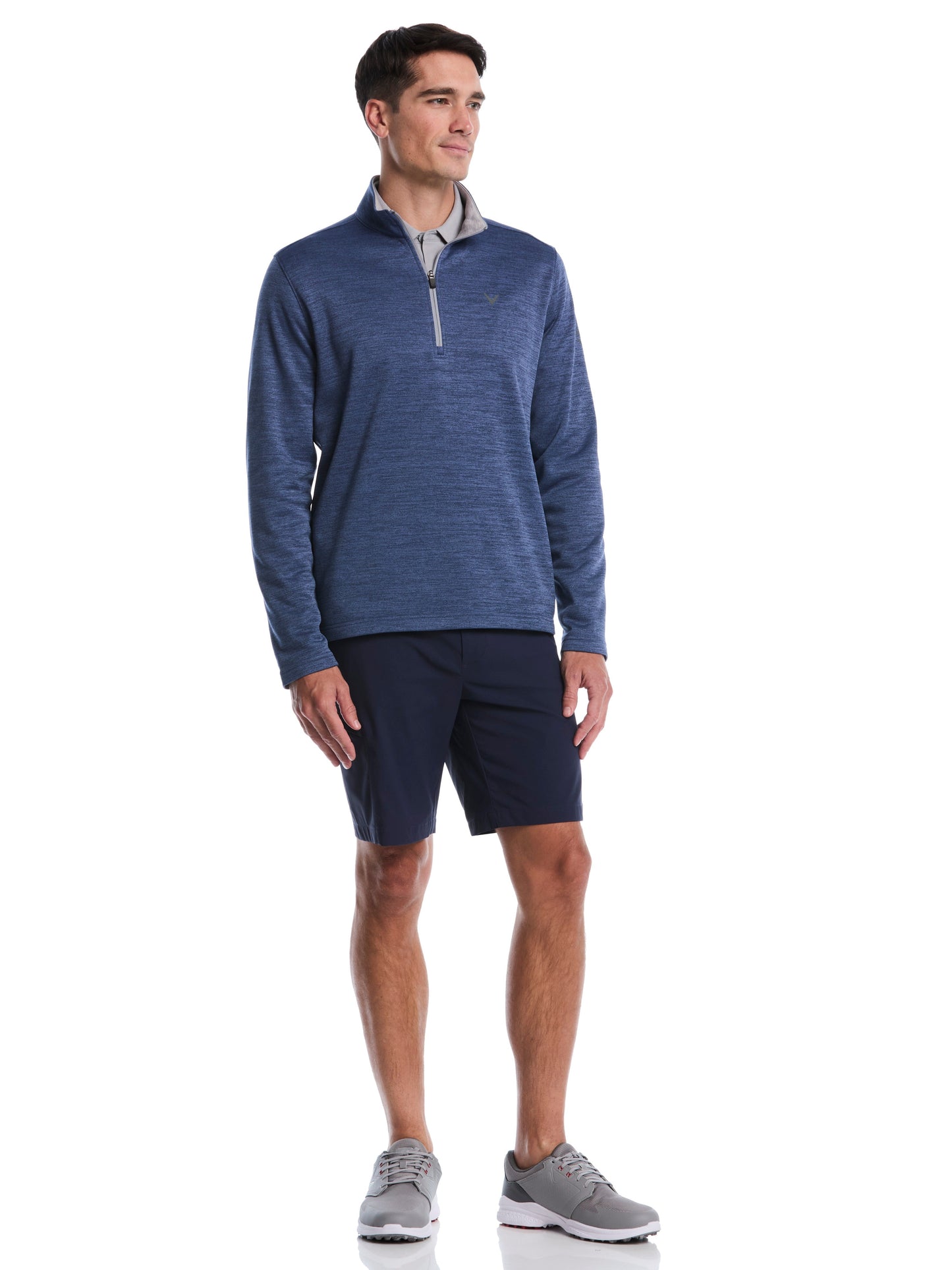 Callaway Mens Fleece Quarter Zip Golf Base Layer
