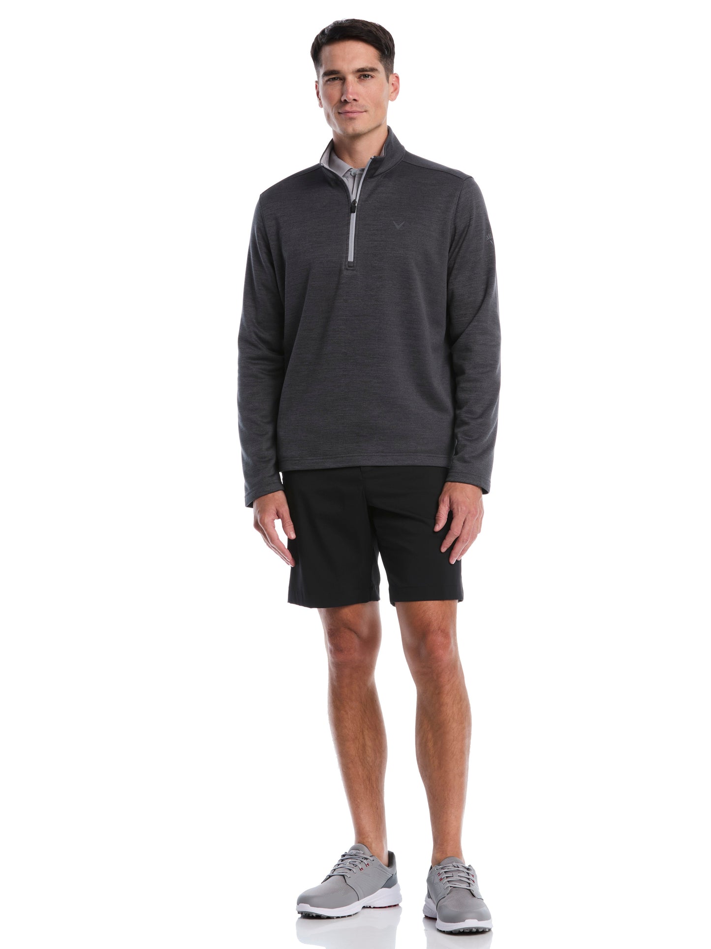 Callaway Mens Fleece Quarter Zip Golf Base Layer