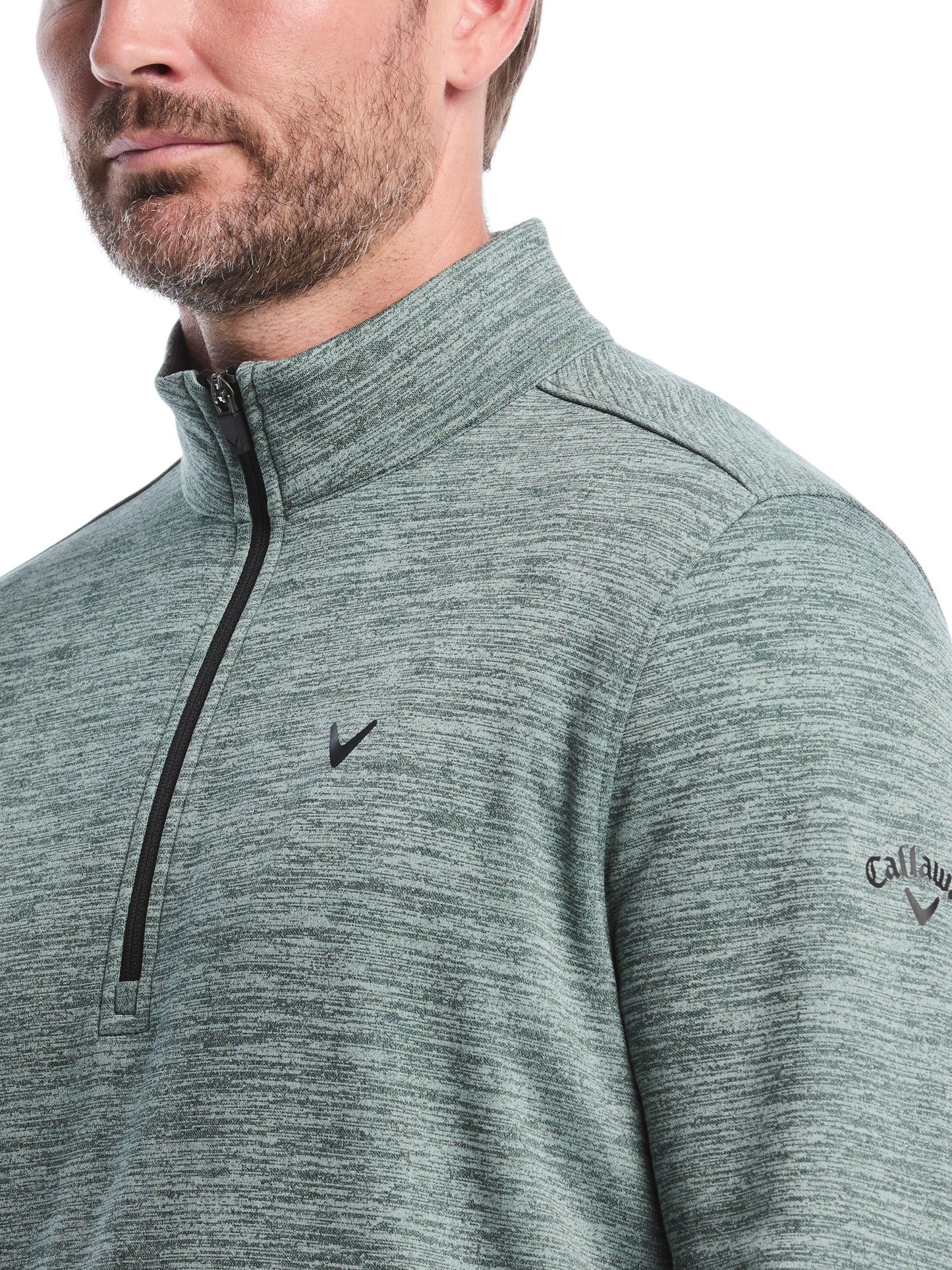 Callaway Mens Fleece Quarter Zip Golf Base Layer
