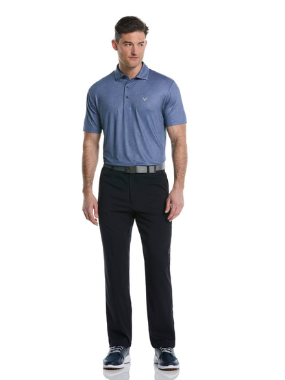 Callaway Mens Heather Geo Print Golf Polo