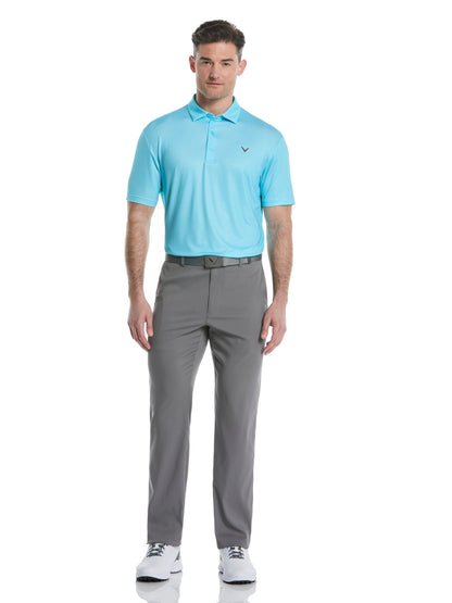 Callaway Mens Heather Geo Print Golf Polo