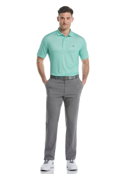 Callaway Mens Heather Geo Print Golf Polo