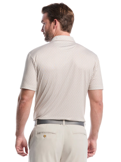 Callaway Mens Herringbone Print Polo