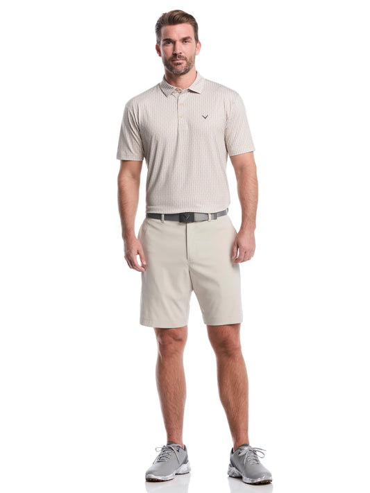 Callaway Mens Herringbone Print Polo
