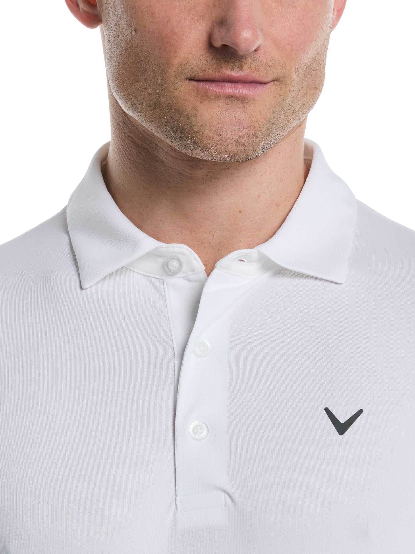 Callaway Mens Micro Hex Golf Polo Shirt