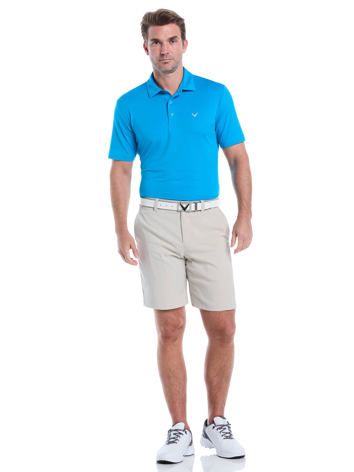 Callaway Mens Micro Hex Golf Polo Shirt
