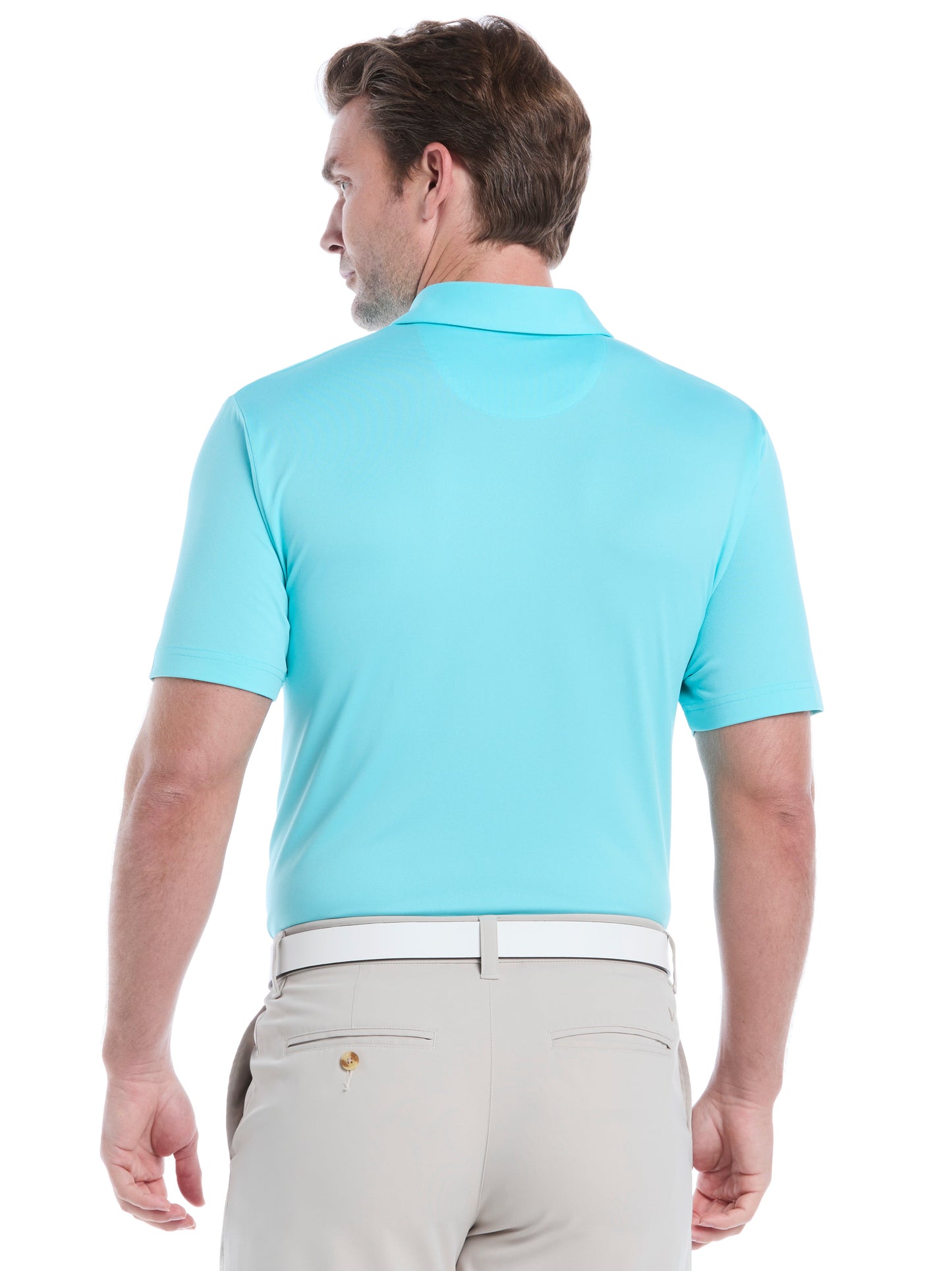 Callaway Mens Micro Hex Golf Polo Shirt