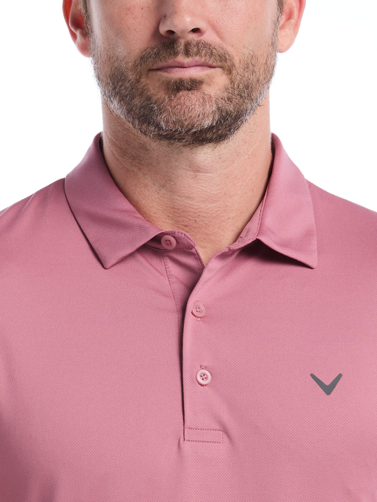 Callaway Mens Micro Hex Golf Polo Shirt