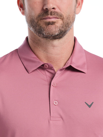Callaway Mens Micro Hex Golf Polo Shirt