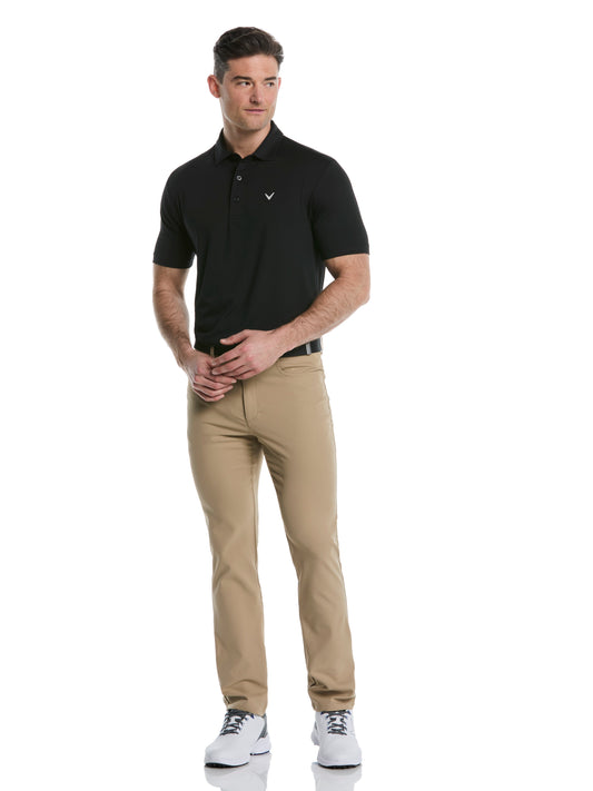 Callaway Mens Micro Hex Golf Polo Shirt