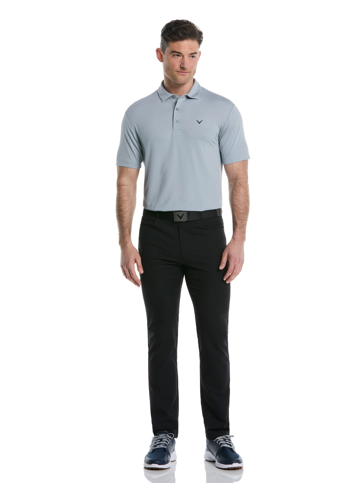 Callaway Mens Micro Hex Golf Polo Shirt