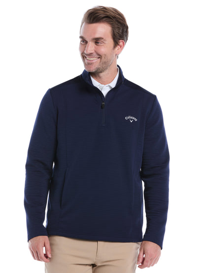 Ottoman Quarter Zip Golf Base Layer (Caviar) 